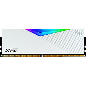 ADATA DDR5 16 GB - 6000 - CL - 30 - Vienas rinkinys - DIMM - AX5U6000C3016G-CLARWH, Lancer RGB, XMP, balta