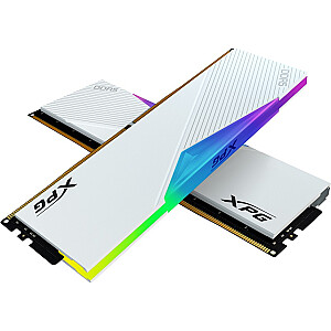 ADATA DDR5 32 ГБ — 6000 — CL — 32 — двойной комплект — DIMM — K2 Lancer RGB, AX5U6400C3216G-DCLARWH, Lancer RGB, XMP, белый