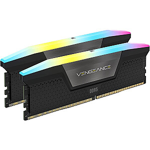 Corsair DDR5 32 ГБ — 7000 — CL — 34 — двойной комплект — DIMM, CMH32GX5M2X7000C34, Vengeance RGB, XM, черный