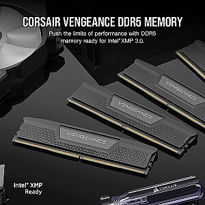 Комплект Corsair 64 ГБ DDR5-6400, память (черный, CMK64GX5M2B6400C32, Vengeance DDR5, XMP)