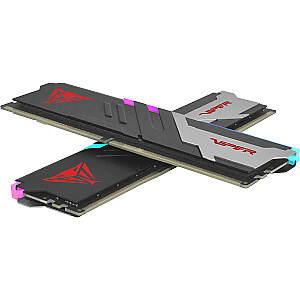 „Patriot Kit“ 64 GB DDR5-5200 atmintis (juoda, PVVR564G520C40K, „Viper Venom RGB“, XMP)