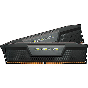 Corsair DDR5 – 96GB – 6400 – CL – 32 (2x 48GB), dvigubas komplektas, RAM (juoda, CMK96GX5M2B6400C32, Vengeance, INTEL XMP)