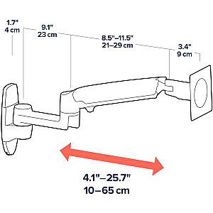 Ergotron LX Monitor Arm, крепление для монитора (черный)