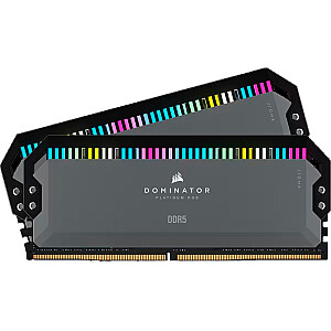 Corsair DDR5 - 32 GB - 6000 - CL - 30 (2x 16 GB), dvigubas komplektas, RAM (juoda, CMT32GX5M2B6000Z30K, Dominator Platinium, AMD EXPO)