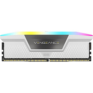 Corsair DDR5 — 32 ГБ — 6400 — CL — 36 (2x 16 ГБ) двойной комплект, память (белый, CMH32GX5M2B6400C36W, Vengeance RGB, INTEL XMP)