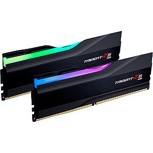 G.Skill DDR5 – 48 GB – 7600 – CL – 38 (2x 24 GB) dvigubas komplektas, RAM (juoda, F5-7600J3848F24GX2-TZ5RK, Trident Z5 RGB, INTEL XMP)