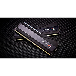 G.Skill DDR5 – 48 GB – 7600 – CL – 38 (2x 24 GB) dvigubas komplektas, RAM (juoda, F5-7600J3848F24GX2-TZ5RK, Trident Z5 RGB, INTEL XMP)