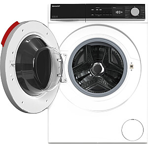 Sharp ES-NFB714CWA-DE, skalbimo mašina (balta/juoda)