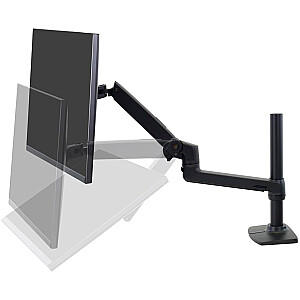 Кронштейн для монитора Ergotron LX с креплением для монитора на высокой стойке (черный)