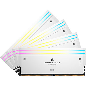 Corsair DDR5 - 64 GB - 6000 - CL - 36 (4x 16 GB) keturių branduolių rinkinys, RAM (balta, CMP64GX5M4B6000C36W, Dominator Titanium, INTEL XMP)