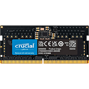 Crucial DDR5 — 8 ГБ — 5200 — CL — 42 (1x 8 ГБ), одна ОЗУ (черный, CT8G52C42S5)