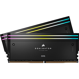 Corsair DDR5 - 48 GB - 7200 - CL - 36 (2x 24 GB), dvigubas komplektas, RAM (juoda, CMP48GX5M2X7200C36, Dominator Titanium, INTEL XMP)