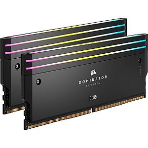 Corsair DDR5 - 48 GB - 7200 - CL - 36 (2x 24 GB), dvigubas komplektas, RAM (juoda, CMP48GX5M2X7200C36, Dominator Titanium, INTEL XMP)