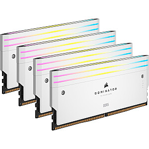 Corsair DDR5 - 64 GB - 6400 - CL - 32 (4x 16 GB) keturių branduolių rinkinys, RAM (balta, CMP64GX5M4B6400C32W, Dominator Titanium, INTEL XMP)
