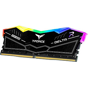 Team Group DDR5 – 48 GB – 7600 – CL – 36 (2x 24 GB) dvigubas komplektas, RAM (juoda, FF3D548G7600HC36EDC01, Delta RGB, INTEL XMP)