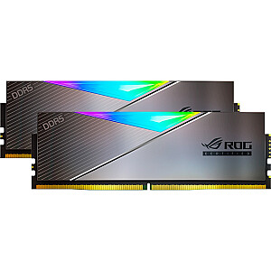 ADATA DDR5 — 32 ГБ — 6600 — CL — 32 (2x 16 ГБ), двойной комплект, ОЗУ (серебристый, AX5U6600C3216G-DCLARROG, Lancer RGB, INTEL XMP, сертификат ROG)