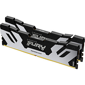 Kingston FURY DDR5 – 64 GB – 6400 – CL – 32 (2x 32 GB) dvigubas komplektas, RAM (juoda, KF564C32RSK2-64, Renegade XMP, INTEL XMP)