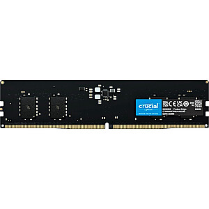 Crucial DDR5 — 8 ГБ — 5600 — CL — 46 (1x 8 ГБ) одинарной оперативной памяти (черный, CT8G56C46U5, INTEL XMP, AMD EXPO)