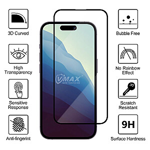 Vmax grūdintas stiklas 9D stiklas, skirtas Samsung Galaxy A25