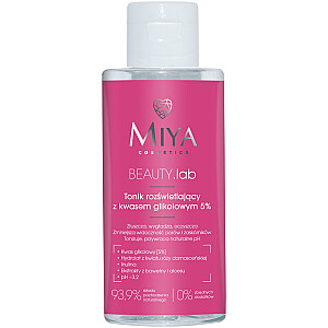 MIYA Beauty Lab Šviesinantis tonikas su glikolio rūgštimi 5% 150ml