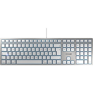 DE išdėstymas – Cherry KC 6000 SLIM FOR MAC DE silver U