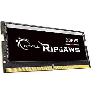 G.Skill DDR5 – 16 GB – 5600 – CL – 46 (1 x 16 GB), vienvietis (juodas, F5-5600S4645A16GX1-RS, Ripjaws, INTEL XMP)