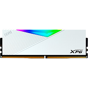 ADATA DDR5 - 64 GB - 6400 - CL - 32 (2x 32 GB), dvigubas komplektas, RAM (balta, AX5U6400C3232G-DCLARWH, Lancer RGB, INTEL XMP)