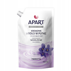 APART NATURAL Prebiotic Refill kreminis skystas muilas Pasifloros ir violetinis 400 ml