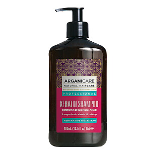 ARGANICARE Keratin Shampoo Plaukų šampūnas su keratinu 400ml