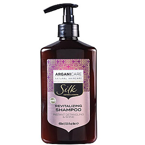 ARGANICARE Silk Hair Shampoo Šampūnas plaukams su šilku 400ml