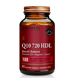 DOCTOR LIFE Q10 720 Биологически активная добавка для сердца и холестерина ЛПВП, 60 капсул