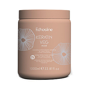 ECHOSLINE Plaukus atkurianti kaukė Keratin Veg 1000ml