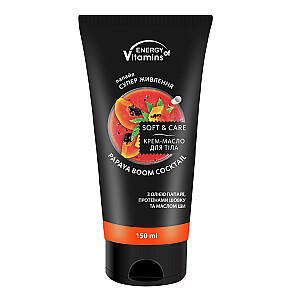 VITAMINŲ ENERGIJA Kūno kremo sviestas Papaya 150ml