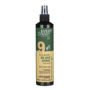 EVERY GREEN Eco Hairspray No Gas Ekologinis plaukų lakas stiprus fiksavimas, stiprus fiksavimas 300 ml