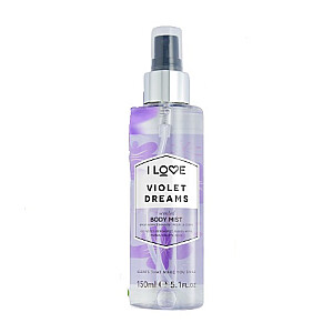 I LOVE Scented Body Mist Violet Dreams освежающий спрей для тела 150 мл