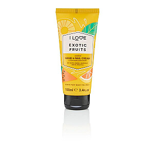 I LOVE Scented Hand & Nail Cream увлажняющий крем для рук и ногтей Экзотические фрукты 100 мл