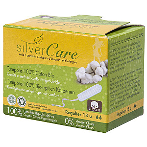 Тампоны MASMI Silver Care без аппликатора Regular 18 шт.