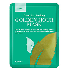 ELROEL Golden Hour Mask Veido kaukė su žaliąja arbata 25g