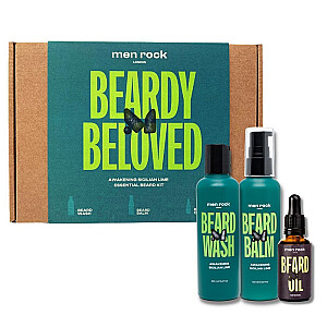 SET MENROCK Beardy Beloved Awakening Sicilian Lime szamon do brody 100ml + balzamas do brody 100ml