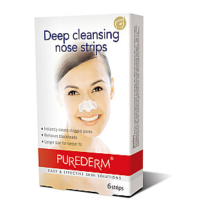 PUREDERM Полоски для носа для глубокого очищения 6 шт.