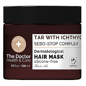 THE DOCTOR Health & Care маска против жирности волос Dziegieć + Ichthyol + Sebo-Stop Complex 295мл