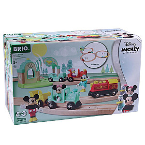 BRIO World Micky Maus Set -Holzeisenbahn Holzeisenbahn inklusive Bahnhof (32292)