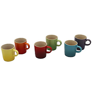Le Creuset Signature Espresso Mugs Set of 6 100ml rainbow (79114108359030)