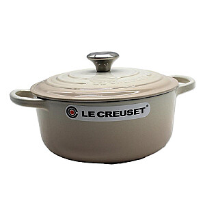 Le Creuset Signature Roaster round 20cm meringue (21177207164430)