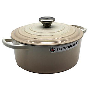 Le Creuset Signature Roaster round 24cm meringue (21177247164430)