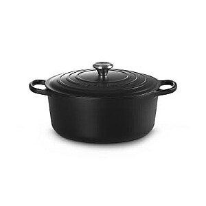 Le Creuset Signature Roaster round 30cm black Schwarz (21177300000430)