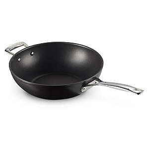 Le Creuset Toughened Non-Stick NonStick Stir-Fry StirFry Pan 30cm black silver (51104300010202)