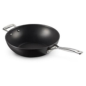 Le Creuset Toughened Non-Stick NonStick Stir-Fry StirFry Pan 30cm black silver (51104300010202)