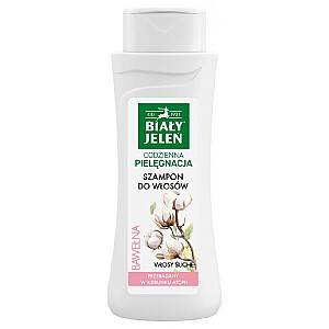 WHITE DEER Daily Care šampūnas sausiems plaukams medvilnė 300ml