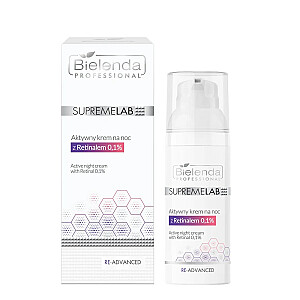 BIELENDA PROFESSIONAL SupremeLab Re-Advanced aktyvus naktinis kremas su tinklaine 50ml